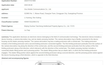 告别胶水粘合：vivo 新专利曝光，机械锁扣固定手机镜头环