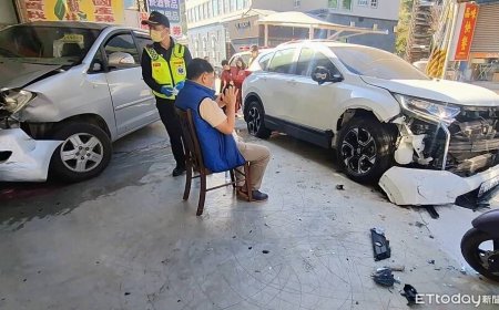 獨／熱心醫師山區巡診太累！恍神連撞路旁4車　零件碎片噴滿地