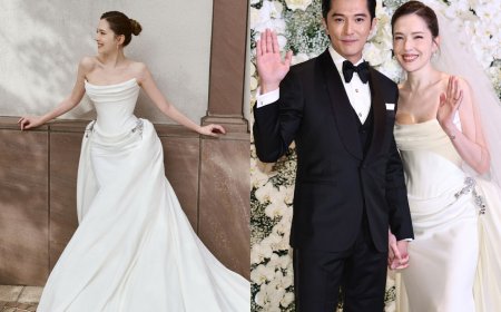 許瑋甯夢幻白紗揭秘！出自台牌Nicole + Felicia、雕塑感一尺拖尾超美