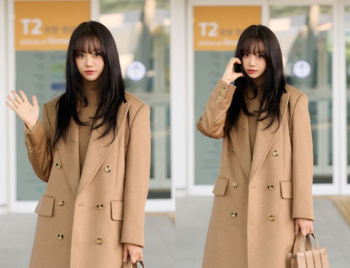 韓星惠利來台！機場造型穿駝色Max Mara大衣超美　明將現身信義區