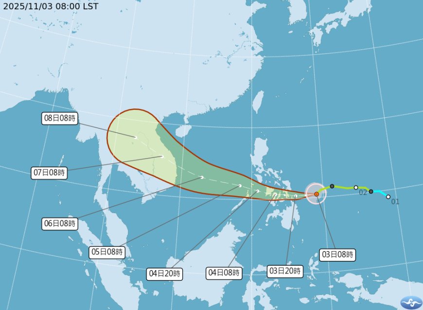 快訊／海鷗增強為中颱　將進入南沙島海面