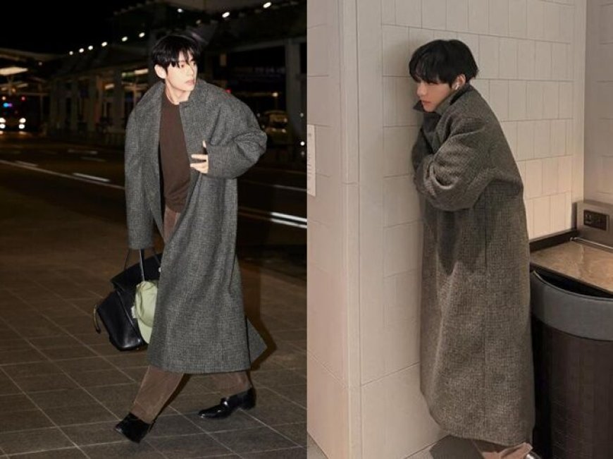 BTS V一身美拉德色系從從容容亮相　優雅風格同款單品一次看