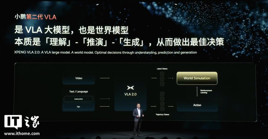 小鹏第二代 VLA 模型发布：首发没导航也能用，官宣开源