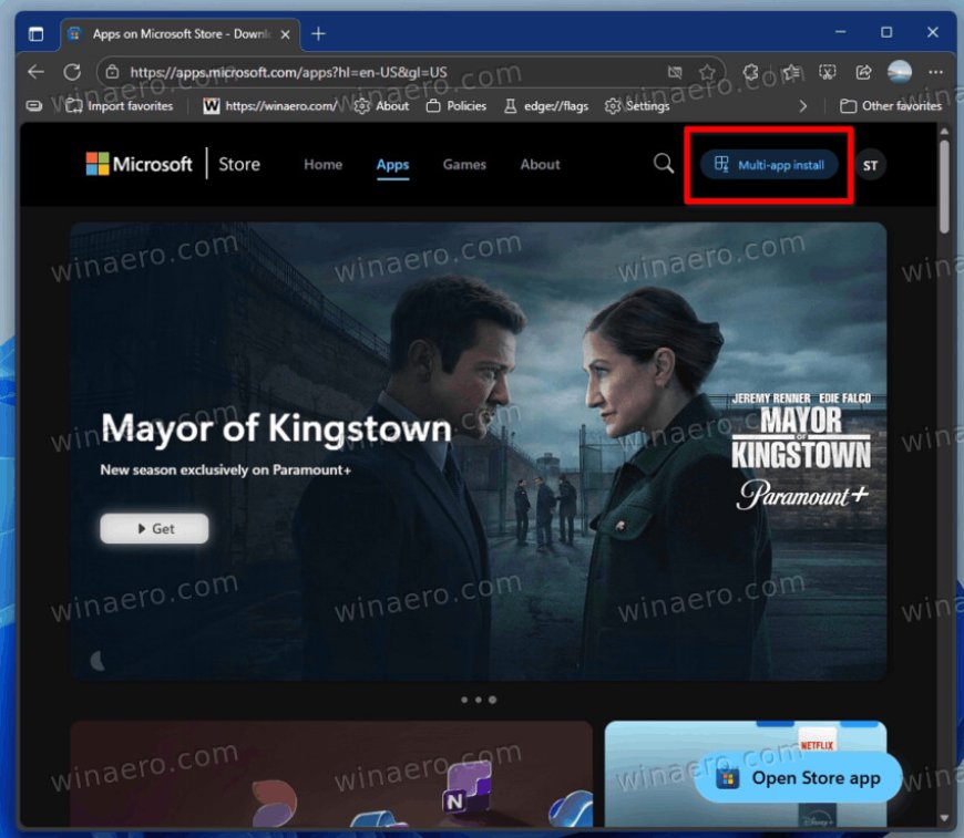网页版微软应用商店上线批量安装：可选 64 款热门应用、一次最多安装 16 款