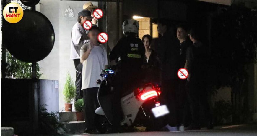 直擊王大陸「深夜遭警察關切」！放假帶女友吃日料  大飛柯震東也在