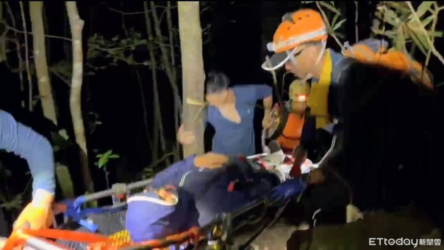 男獨攀屋我尾山摔斷腿受困8小時　動員12人救下山送醫
