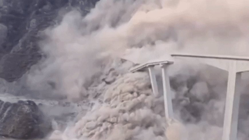 Major Chinese bridge collapses into river just months after opening to traffic