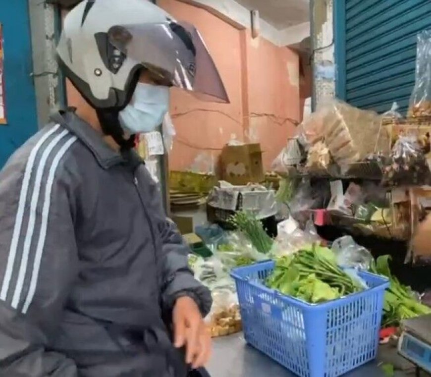 彰化停班課「傳統市場湧人潮」　菜價平穩民眾狂掃貨備戰