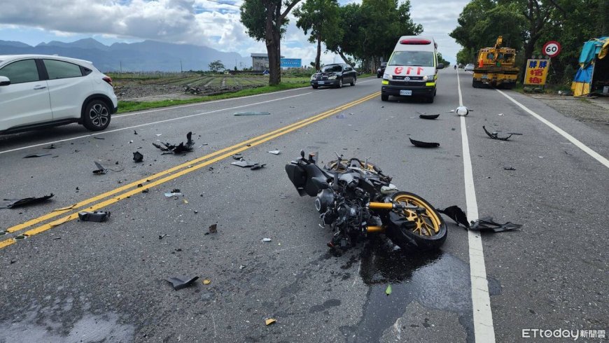 台9線嚴重事故！小客車雙黃線迴轉　19歲無照騎士撞上送進ICU