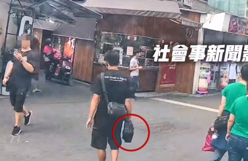 一中街廢油回收車才停妥　黑衣男淡定開門偷走斜背包...8萬飛了