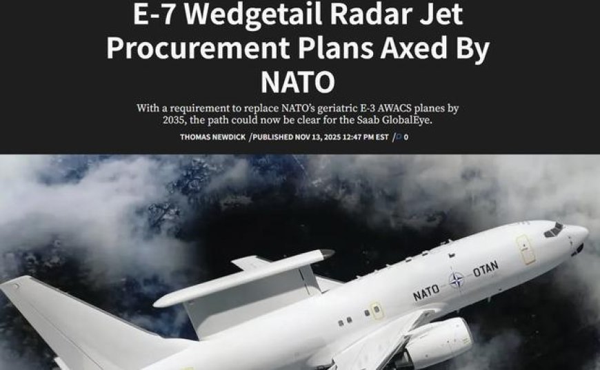 大拉胯了！美国E-7垮台引发西方预警机雪崩，空警-500已经无敌？