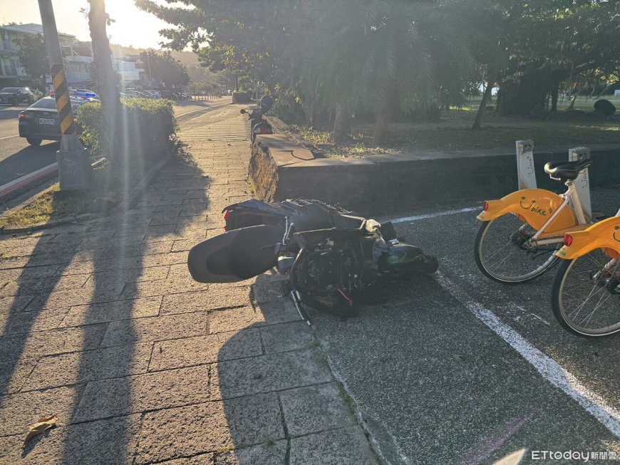 自摔畫面曝！屏東20歲超商店員騎車上班　衝上人行道噴滾數圈亡