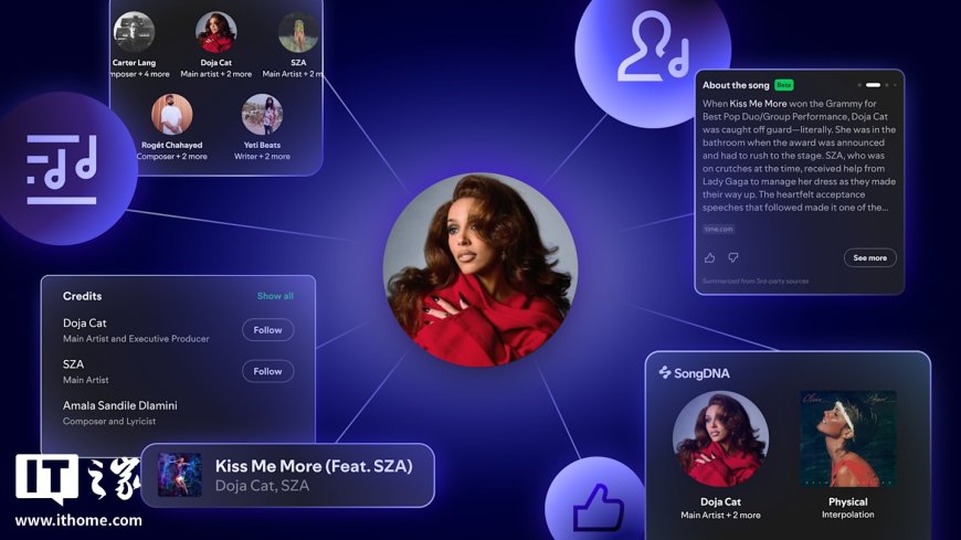 Spotify 即将推出“歌曲 DNA”功能，为用户揭示音乐内采样、翻唱版本