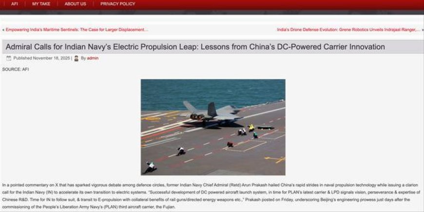 印度将军羡慕坏了？罕见称赞中国航母，呼吁印度赶紧追赶