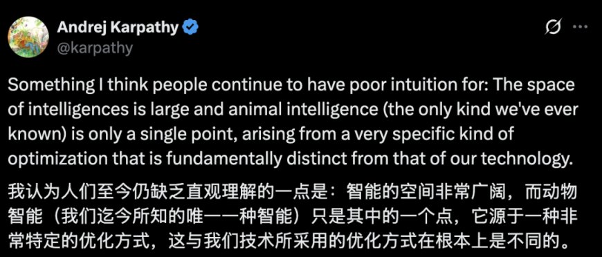 Karpathy 最新发文：别把 AI 当人看，它没欲望也不怕死