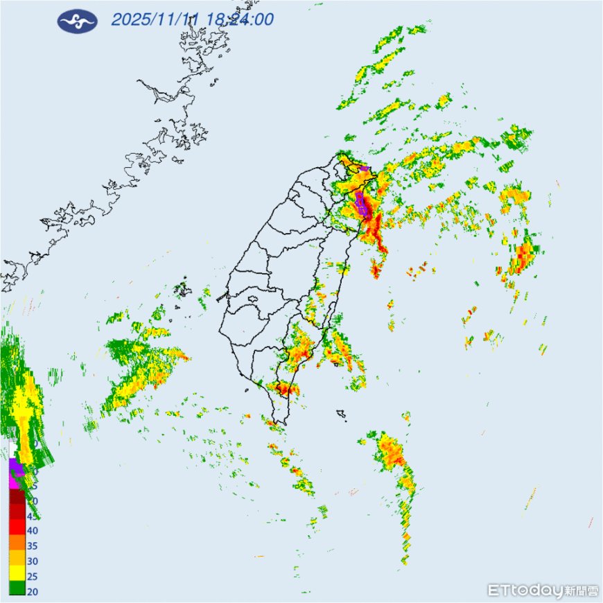 快訊／強對流！　大雷雨轟2縣市