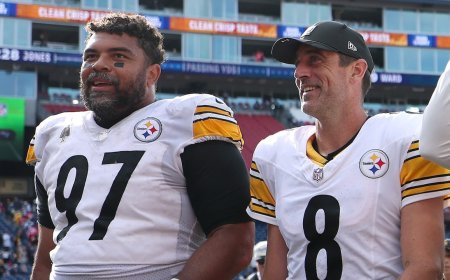 Steelers’ Cam Heyward Talks Aaron Rodgers Relationship, Vibe in Locker Room