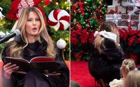 Melania Trump gives uplifting message about Santa to young kids at hospital