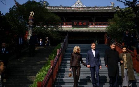 中法两国承诺加强合作，习近平同马克龙访问成都