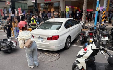 BMW暴衝猛撞雙載機車！再衝美食廣場人群2傷1命危　現場晝面曝