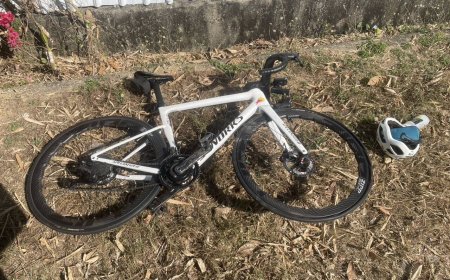 男彰化139縣道摔車！鎖骨斷了30萬自行車毀了　修車費嚇死人