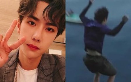 王一博節目徒手攀岩「突失手落海」！驚險畫面播出　節目緊急發聲