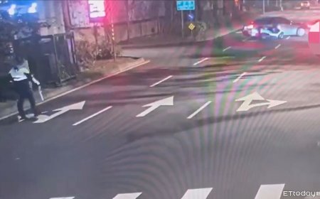 不只宜蘭警重傷！幫蕭美琴車隊報路況　北市交警被撞骨折