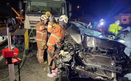 北上做生意遇死劫！國3香山聯結車釀連環撞　5口困壓縮車體岳母亡