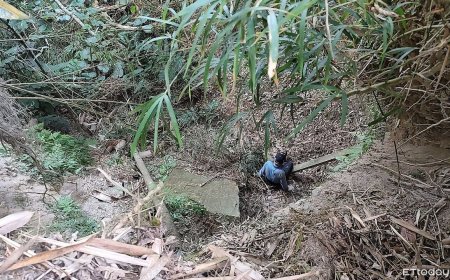 南投男失足墜崖！慘卡2層樓高邊坡　警消垂降驚險救人