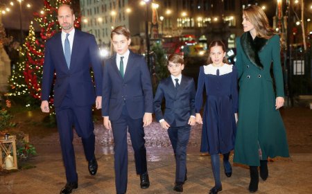 凱特王妃森林綠大衣呼應聖誕氣氛　一家五口出場宛如時尚大片