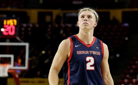Utah Tech basketball player punches opponent after getting dunked on in viral incident