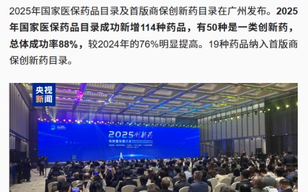 114 种新药进入 2025 年国家医保药品目录，19 种药品纳入首版商保创新药目录