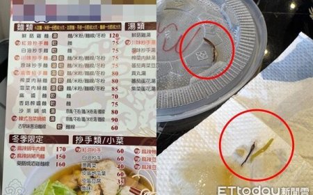 吃麵吐出大蟑螂雙腳！網友崩潰：其他部位去哪　台南衛生局稽查