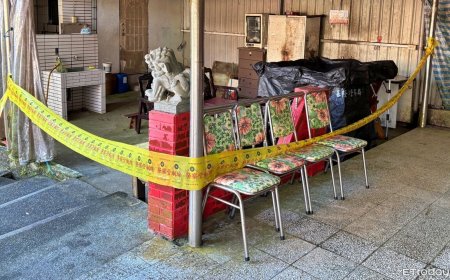 基隆七堵土地公廟驚見男子陳屍長椅　身旁有1瓶沒喝完高粱