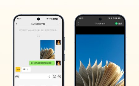 realme 真我 GT8 系列手机官宣全面支持微信聊天发送实况照片