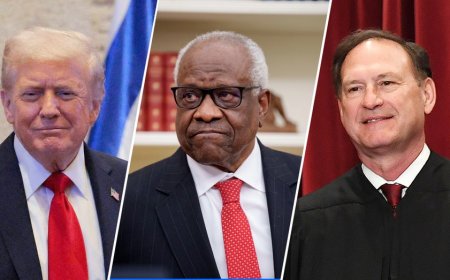 Trump dismisses calls for Alito, Thomas to step down from Supreme Court, calling them ‘fantastic'