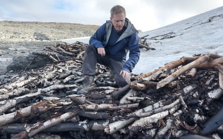 Melting mountain ice reveals 'rare' 1,500-year-old hunting facility still smelling of reindeer
