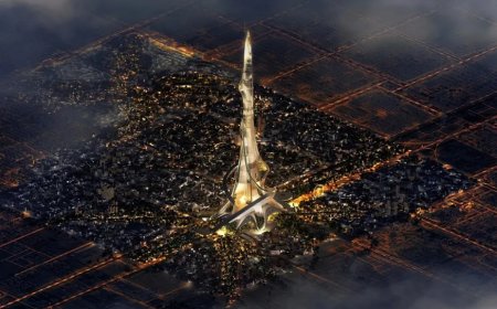 沙特挑战世界第一高楼：两千米高度“一柱擎天”，比迪拜哈利法塔高一倍多