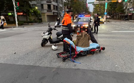 北市女闖紅燈遭趕上班員警猛撞　顱內出血亡