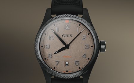 Oris飛行錶變洗鍊　噴射機渦輪斜紋躍上錶圈