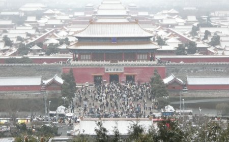 北京市區迎入冬初雪！　故宮秒成「銀白世界」超吸睛
