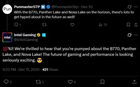 官方罕见回应，英特尔推文点名旗舰显卡 Arc B770