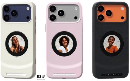 Dockcase Selfix 背屏保护壳现身：自带 1.6 寸圆形屏、microSD 卡槽，适配苹果 iPhone 17 Pro 系列