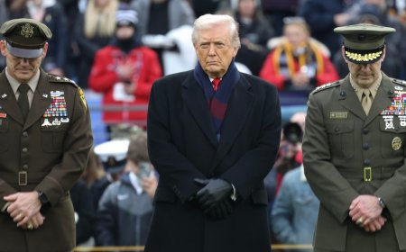 Protests erupt outside Army-Navy game amid Trump's attendance