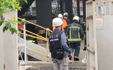 快訊／北市忠孝復興站旁工地驚傳墜樓　女當場死亡警拉封鎖線調查