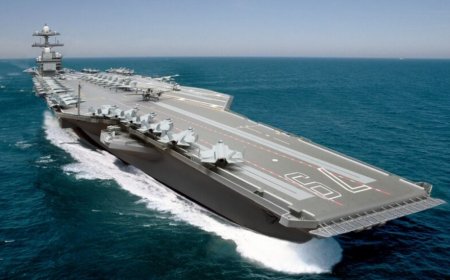 美军“福特”级航母2号舰有望明年1月开始试航