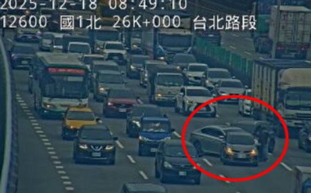 快訊／上班快改道！　國1追撞塞爆