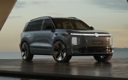 大众首款增程混动 ID.ERA路试谍照曝光：三排六座大SUV