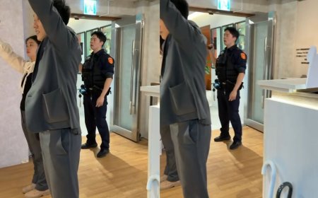 恐攻嫌一路殺上樓！麥當勞急拉鐵門「近10人躲櫃台」　警持槍守門