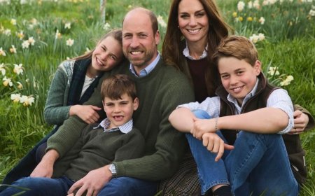 夏綠蒂公主撒嬌靠威廉肩膀　小王子路易躺老爸胸膛超放鬆